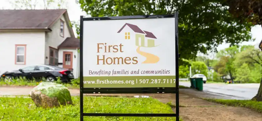 Office and signage of First Homes